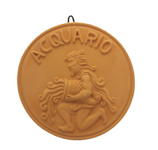 Fregio da parete in terracotta segno zodiacale acquario decorazione da appendere