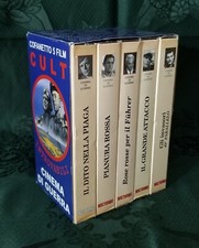 BOX COFANETTO 5 VHS film CULT INTROVABILI CINEMA DI GUERRA NOCTURNO PROD.2000
