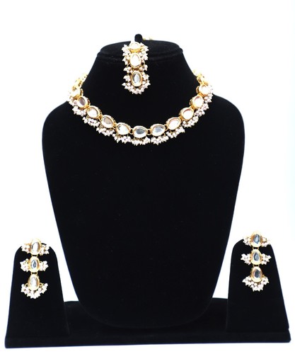 Set collana girocollo kundan - set,