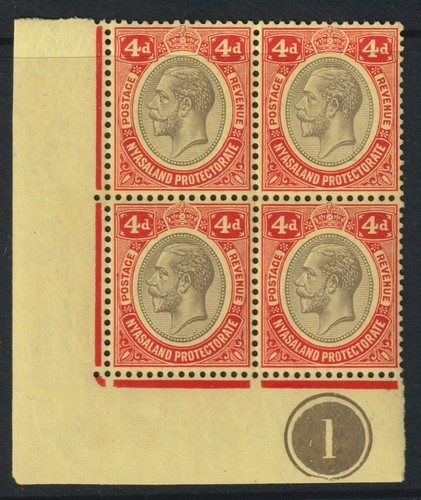 589 nyasaland 1921 kg5 4d - a-589,