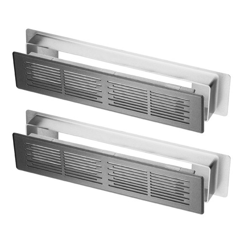 2pcs grigio copriventilazione - 2pcs,