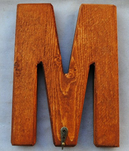 Lettera legno grezzo porta - legno,