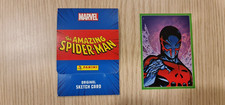 PANINI THE AMAZING SPIDERMAN GREEN PARALLEL SKETCH CARD SPIDER 2099 N. 16, 14/99