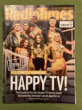 Radio Times 14-20 Oct 2023. Strictly Come Dancing, Michael Gambon, Pigeon Tunnel