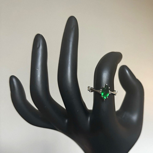 Anello cocktail tono argento