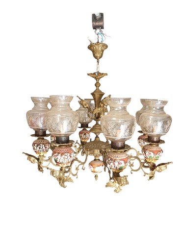 Lampadario stile liberty - lampadario, in