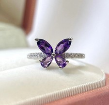 Anello farfalla in argento