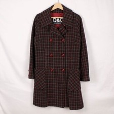 Cappotto D&G colore bordeaux fantasia tartan taglia S da donna