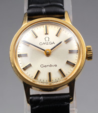 Omega Genève Cal.625 Orologio Donna Carica Manuale 19mm Placcato Oro Vintage ...