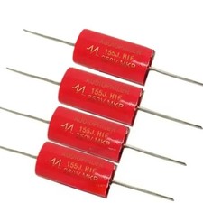 2 pezzi  condensatori Audiophiler Axiale Condensatore Film Audio 1,5 μF auto