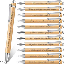 12 Pezzi Penne a Sfera Motivazionali Con Citazioni Penne a Scatto Ispiratrici in