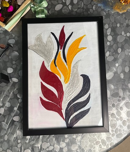 Pittura acrilica astratta