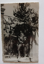 Cartolina foto donna in - ,