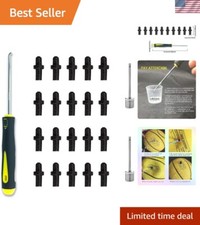 Kit completo valvole gonfiaggio palline sportive - include ago all'uncinetto e altro