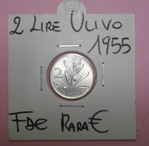 Lire ulivo 1955 fdc rara - lire,