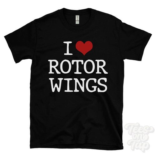 Maglietta love rotor wings - maglietta,
