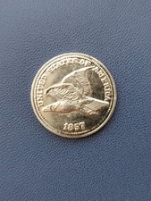 MONETA 1 ONE CENT 1857 UNITE STATES OF AMERICA USA COIN TOKEN COPY REPRO