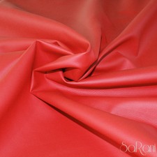 Tessuto Ecopelle Finta Pelle Rivestimento Letto Divano Rosso al 1/2 metro 50 Cm