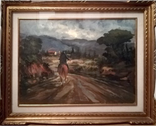 Dipinto olio paesaggio - dipinto, "paesaggio