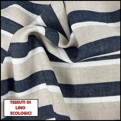 Tessuto puro lino - lino, per