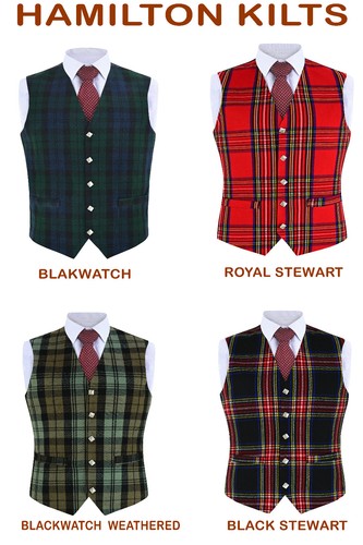 Gilet tartan - , scozzese