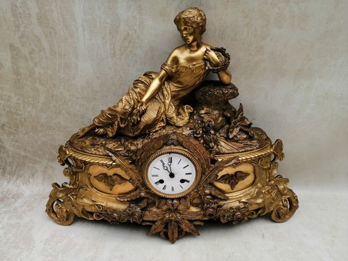 Antico orologio camino - antico,