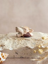 Mexican opal wolf carving - carving, hand