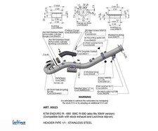 Collettori di Scarico Acciaio Inox Leovince KTM 690 SMC R / ENDURO 2021