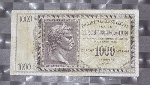 1000 dracme 1942 grecia - 1000,