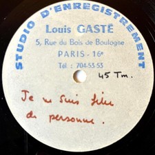 Jeanne Moreau 7" Acetate 1966