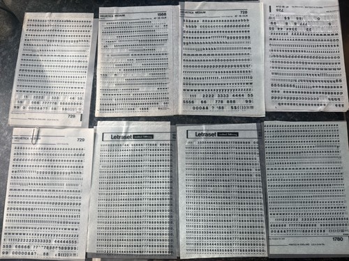 Lettere stile letraset 8 - stile,