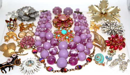 Lotto vintage spille strass