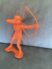 SOLDATINO INDIANO MARX ARCO FARETRA E FRECCE MADE IN ITALY ANNI '60   16 CM.