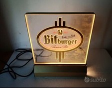 Tabella Insegna Luminosa Da Pub Birreria Pubblicità Birra Bitburger Funzionante