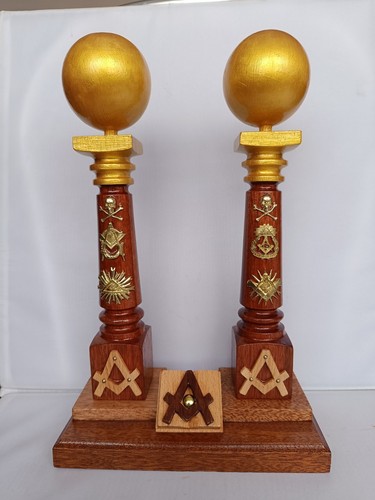 Massoneria colonne legno - massoneria, 2