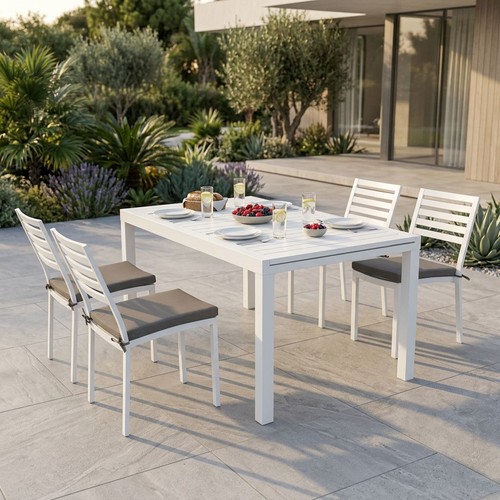 Set tavolo alluminio - set, cm