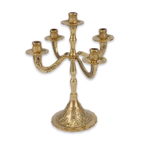 Candelabro ottone cinque - ottone, a