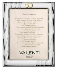 CORNICE PORTAFOTO IN ARGENTO  PORTA FOTO VALENTI 50° ANNIVERSARIO B1466/50 15X20