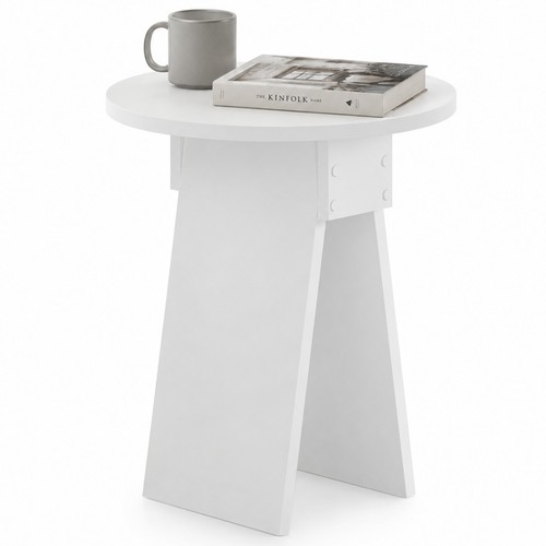 Tavolino rotondo bianco - tavolino,