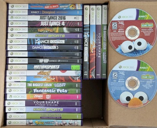 Xbox 360 kinect game lot - 360,
