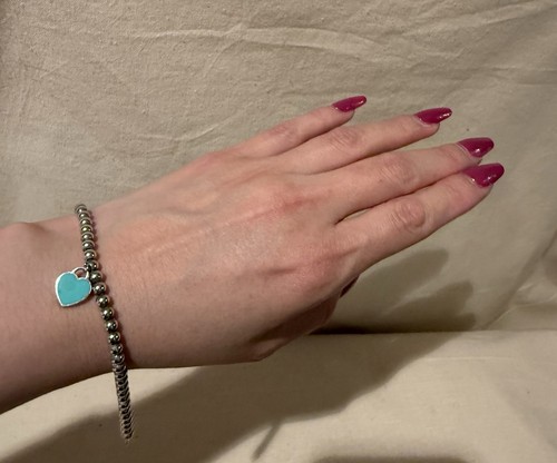 Bracciale tiffany cuore blu - bracciale,