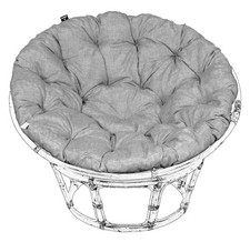 Cuscino seduta Papasan rattan