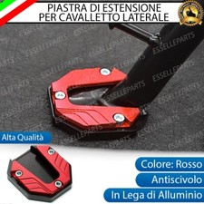 PIASTRA DI ESTENSIONE CAVALLETTO LATERALE IN METALLO ROSSO APRILIA SRV 850