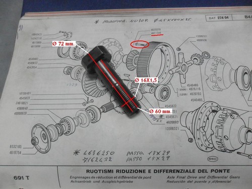 Bullone fissaggio corona - bullone,