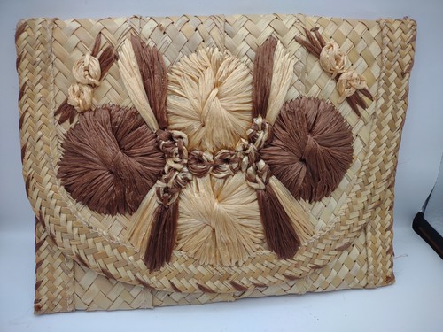 Pochette vintage boho paglia