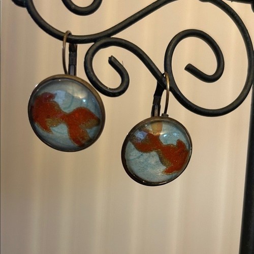 Orecchini leva cabochon - orecchini,
