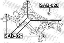 Für FEBEST SAB-020 REAR BEAM