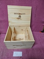 Biondi Santi tenuta GREPPO cassa di legno vuota del vino  da 6 bottiglie 