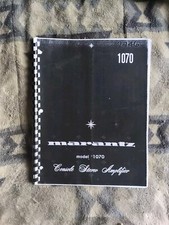Vintage MARANTZ Model 1070 Console Stereo  Amp Service Manual 