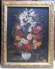 Olio Su Tela Cornice Vintage